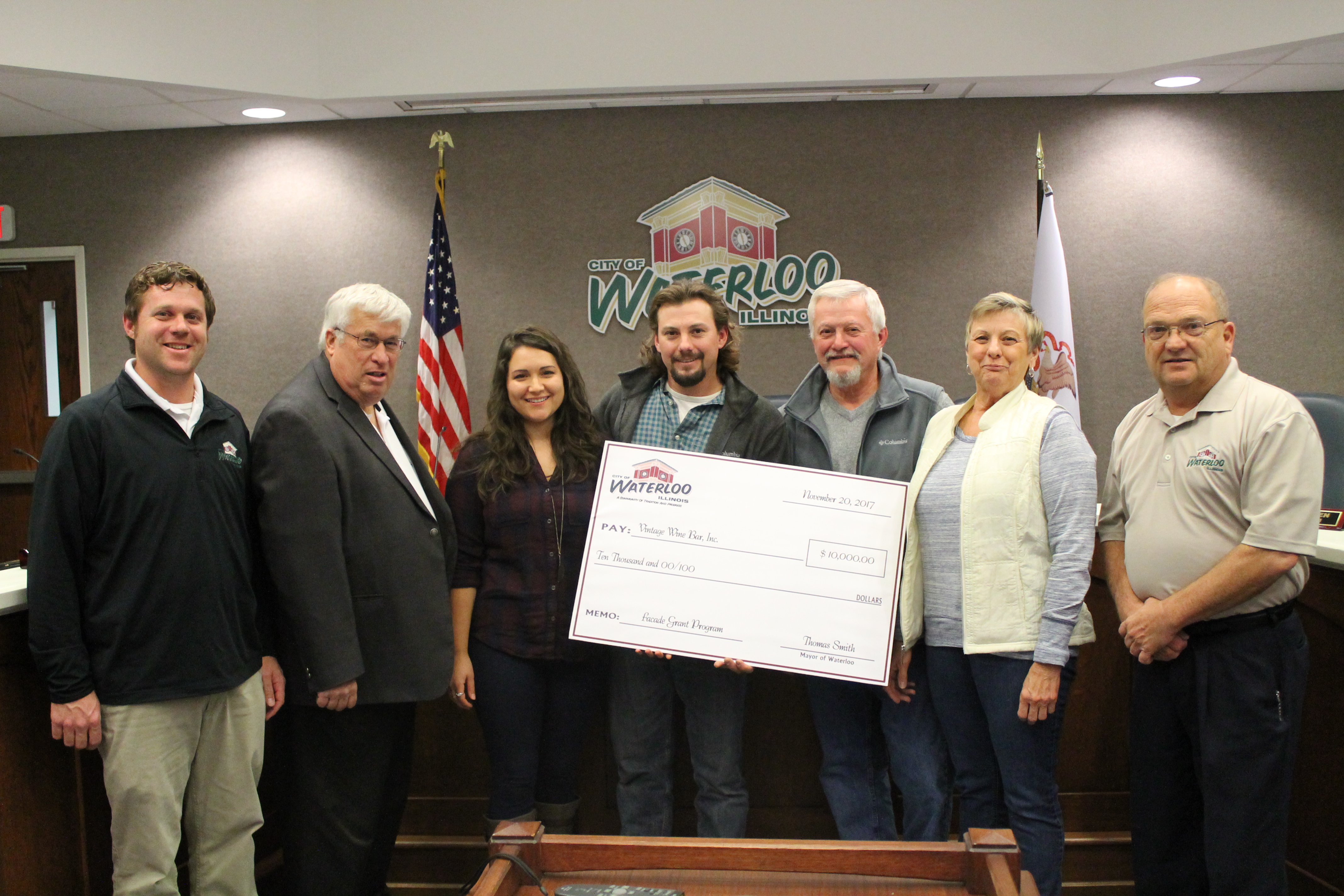 facade grant check presentation