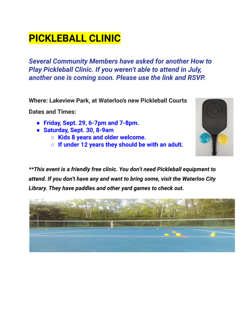 pickleball clinic flyer