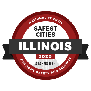 Alarms.org Safest Cities Illinois 2020